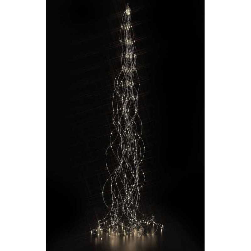 Buy Festone luminoso luci natale a cascata microluci 15 fili da 32 led BIANCO CALDO per interno/esterno 