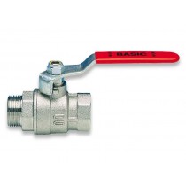 VALVOLA SFERA OTTONE LEVA ROSSA M/F 1"½ - 