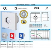ASPIRATORE ELICOIDALE DA PARETE "GIOTTO" Ø 100mm BIANCO EDIL PLAST SRL - 