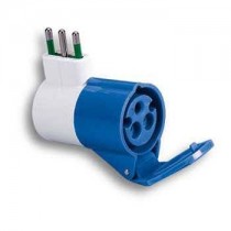 ADATTATORE INDUSTRIALE SPINA 2P+T 16A PRESA 2P+T 16A CEE BLU 73000 FANTON  - 