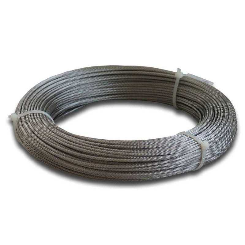 FUNE ACCIAIO INOX316 49 FILI Ø 6,0mm - 