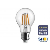 LAMPADA LED GOCCIA FILAMENTO CON SENSORE CREPUSCOLARE E27 7W CALDA BOT LIGHTING SRL - 