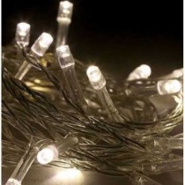 Luci natale microluci a batteria 40 led BIANCO CALDO cavo 5,75 metri   - 