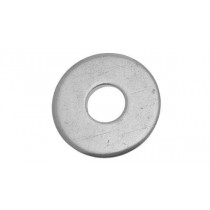 Rondella piatta in ferro zincato larga Ø 10x30mm per fissaggio viti e bulloni - Rondella piatta in ferro zincato larga. UNI 65