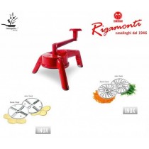 Affettaverdure con 2 dischi orizzontali inox Miss Grater RIGAMONTI - In polipropilene con dischi in acciaio inox 18/C. Dotata d