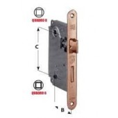 AGB 595 SERRATURA PATENT BAGNO E50 F22 BRONZATA AGB - 
