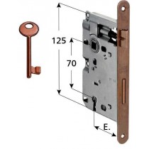 AGB 597 SERRATURA PATENT GRAN E50 F18 BRONZATA AGB - 