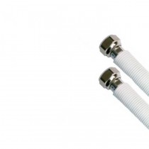 TUBO FLESSIBILE UNISUPER ACQUA FF 3/4" ESTENSIBILE 29-52cm BIANCO PER CALDAIE, BOILER, CONDIZIONATORI E FANCOIL, PANNELLI SOLAR 