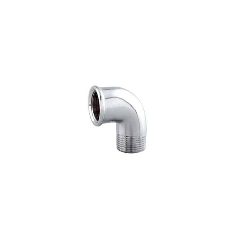 Gomito curva in ottone cromato per tubo flessibile doccia attacco Maschio/Femmina 1/2" IBP BANNINGER ITALIA - ✅ Raccordo a gom Gomito curva in ottone cromato per tubo flessibile doccia attacco Maschio/Femmina 1/2" IBP BANNINGER ITALIA - ✅ Raccordo a gom