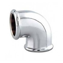 Gomito curva  in ottone cromato per tubo flessibile doccia attacco Femmina/Femmina 1" IBP BANNINGER ITALIA  - ✅ Raccordo a gomit