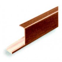 Canalina tipo battiscopa 2 mt mm 40x100 Noce VEMER SPA - Canalina a battiscopa che consente una pratica installazione dell'impi